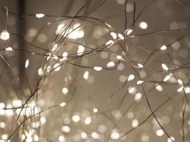 Hovedbilde 100 LED Stålwire lyskjede (3 ...