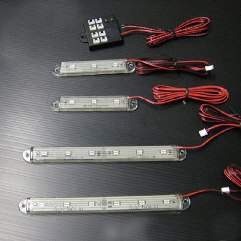 2 stk Photon 8cm LED-bar med kontroller 12V