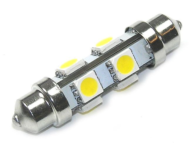 Hovedbilde 12~18Vdc 42mm Varmhvit 8xSMD ...