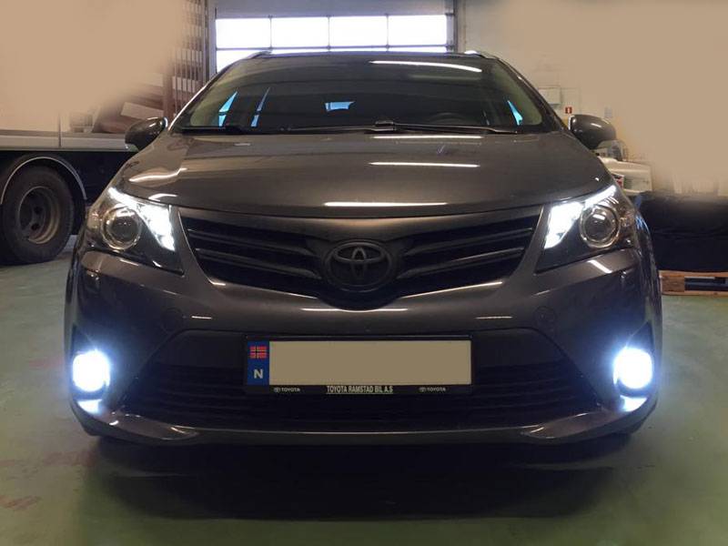 80W H8/H11 hvit Cree LED 10-30V Canbus