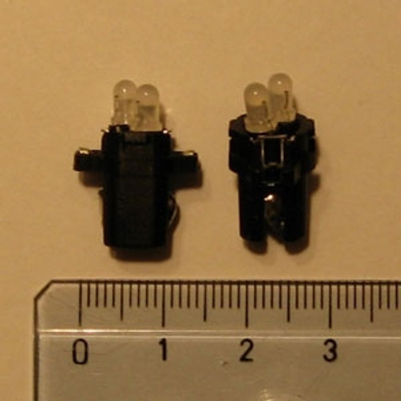 Display LED-pære. (1x112-Ka) rød