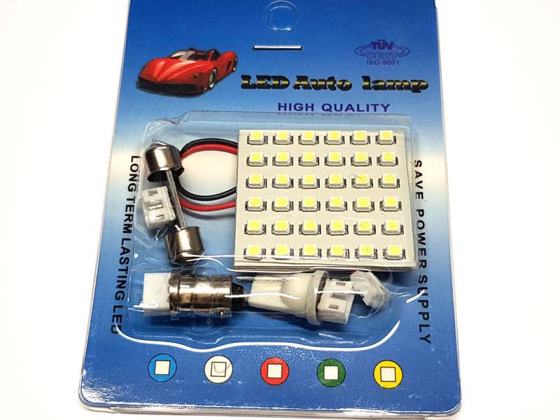 LED Plate 36xSMD LED, Hvitt lys - 12V