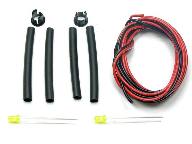 Hovedbilde 2 stk Gule 3mm. RC dioder i ...
