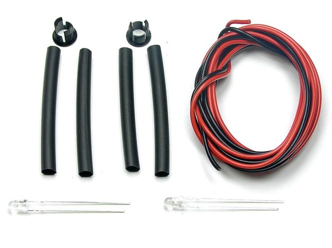 Hovedbilde 2 stk Hvite 3mm RC XLaZerleds ...