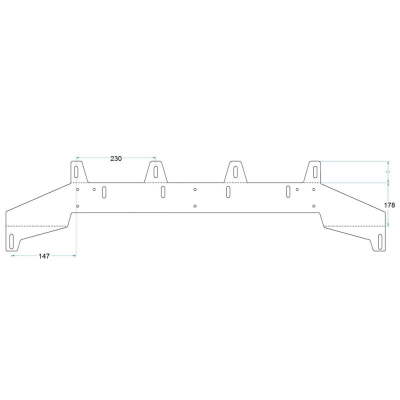 AveluX 5mm skiltbrakett for 6stk ekstralys