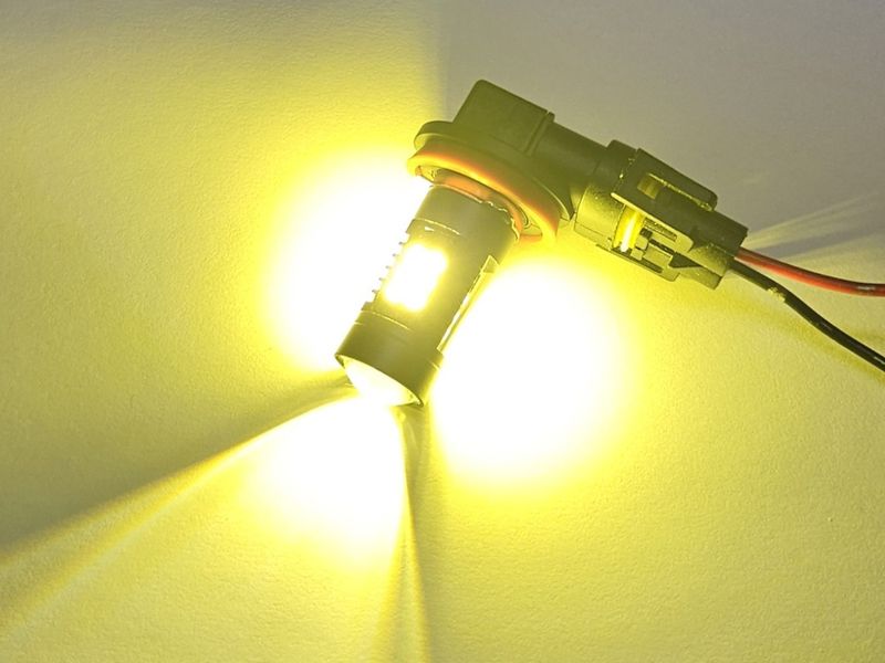 H11 Kraftig gul LED 12V 24V