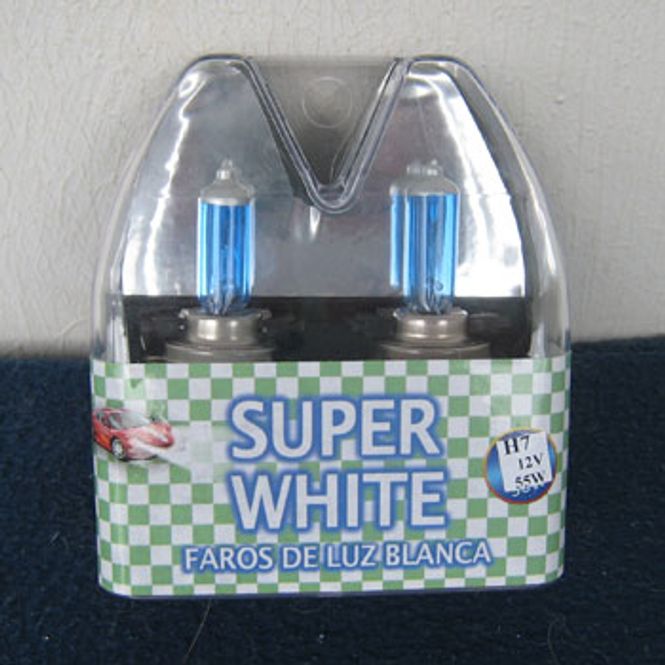 Hovedbilde 12V H7 2 stk  Super-Hvite ...