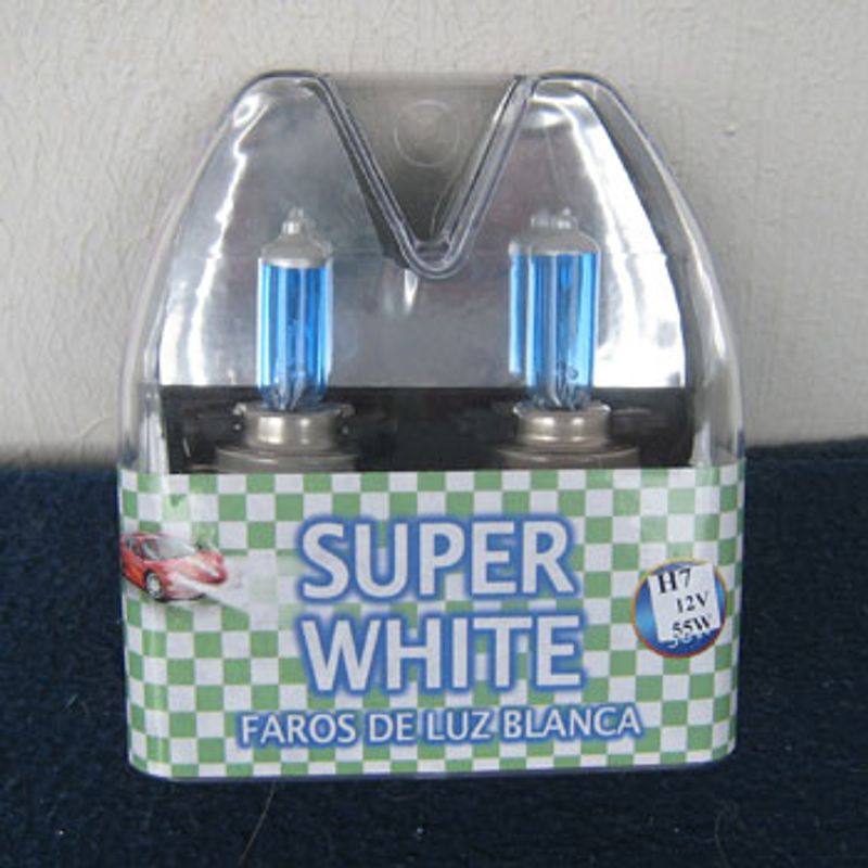 12V H7 2 stk  Super-Hvite pærer