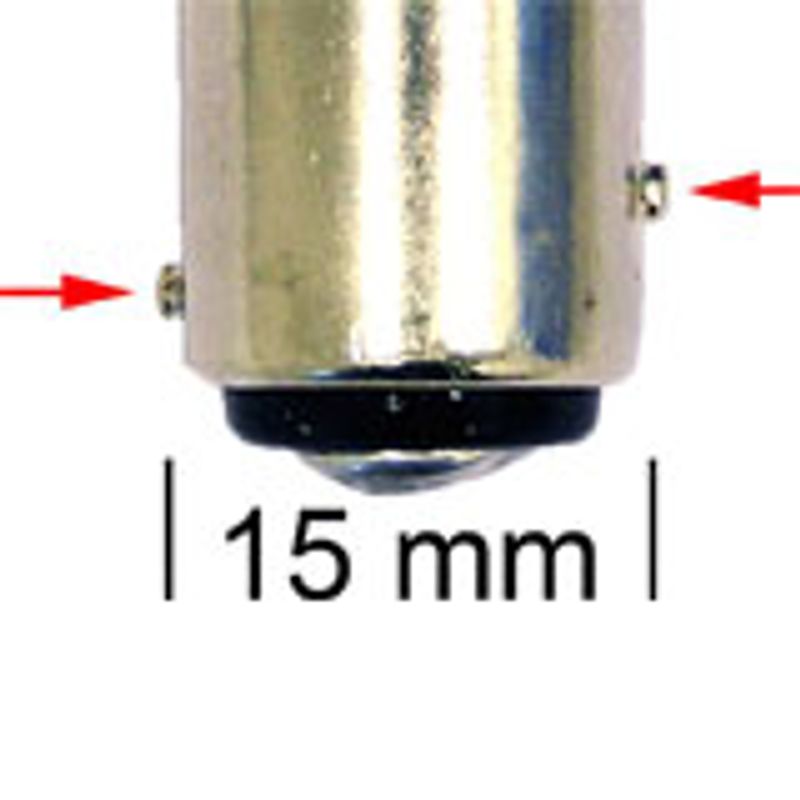 24xSMD LED pære 12V 21/5W - Bay15D